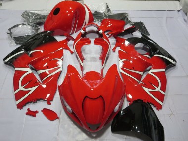 1997-2007 Black and White Suzuki GSXR 1300 Motorcycle Fairing UK