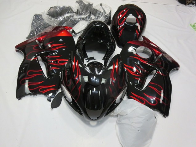 1997-2007 Red Flame Suzuki GSXR 1300 Motorcycle Fairing UK