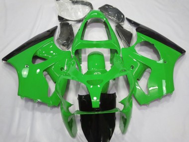 2000-2002 Gloss Green & Black Kawasaki ZX6R Motorcycle Fairing UK