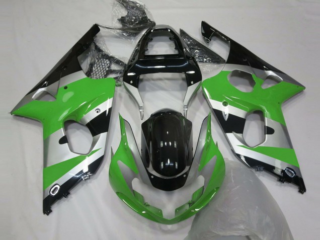 2000-2002 Green Silver OEM Style Suzuki GSXR 1000 Motorcycle Fairing UK