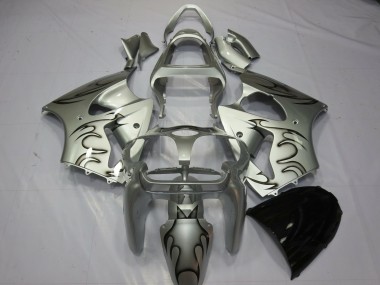 2000-2002 Silver Flame Kawasaki ZX6R Motorcycle Fairing UK