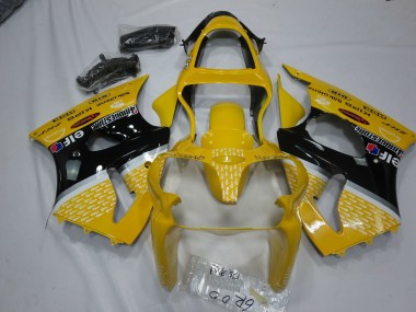 2000-2002 Yellow Elf Kawasaki ZX6R Motorcycle Fairing UK