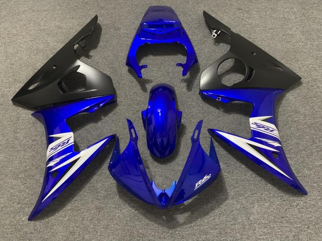 2003-2005 Blue White and Matte Yamaha R6 Motorcycle Fairing UK