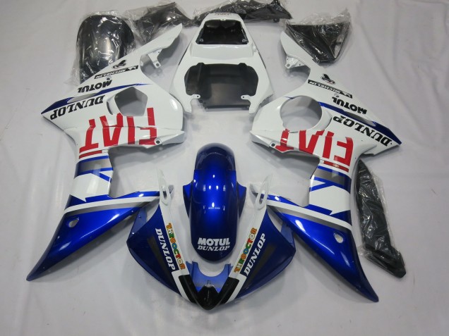 2003-2005 Fiat Deep Blue Yamaha R6 Motorcycle Fairing UK