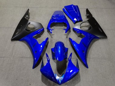 2003-2005 Gloss Blue & Black Yamaha R6 Motorcycle Fairing UK