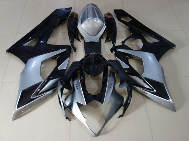 2005-2006 Gloss Silver and Black Suzuki GSXR 1000 Motorcycle Fairing UK