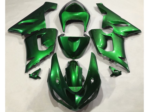 2005-2006 Metallic Green Kawasaki ZX6R Motorcycle Fairing UK