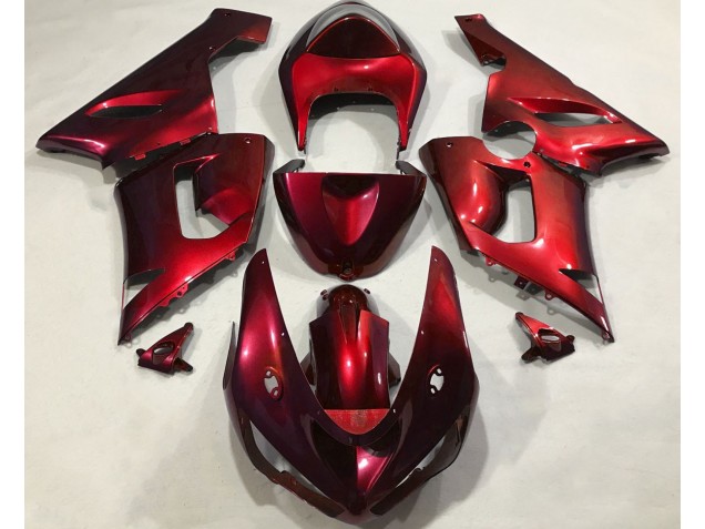 2005-2006 Metallic Red Kawasaki ZX6R Motorcycle Fairing UK