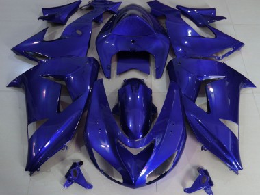 2006-2007 Deep Blue Plain Kawasaki ZX10R Motorcycle Fairing UK