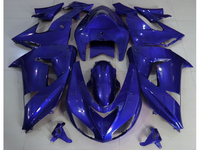 2006-2007 Deep Blue Plain Kawasaki ZX10R Motorcycle Fairing UK