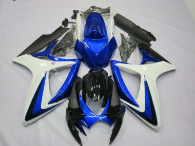 2006-2007 OEM Style White Blue Suzuki GSXR 600-750 Motorcycle Fairing UK