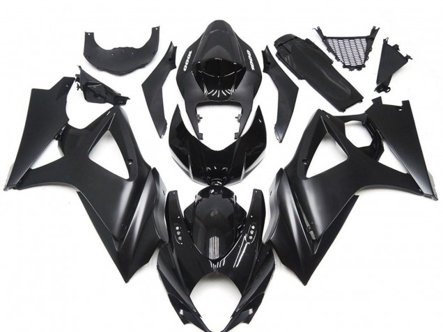 2007-2008 Custom Matte Black Slick Suzuki GSXR 1000 Motorcycle Fairing UK