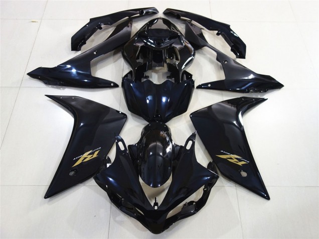 2007-2008 Gloss Black Gold Yamaha R1 Motorcycle Fairing UK