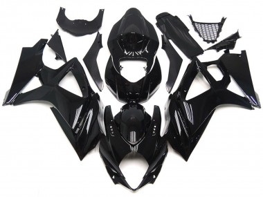2007-2008 Slick Gloss Black Style Suzuki GSXR 1000 Motorcycle Fairing UK