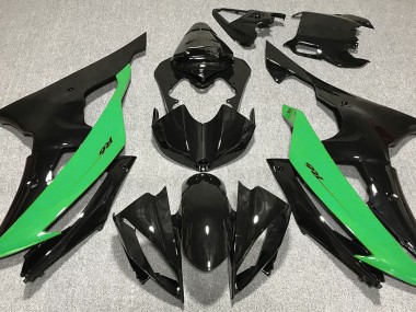 2008-2016 Gloss Black & Green Yamaha R6 Motorcycle Fairing UK