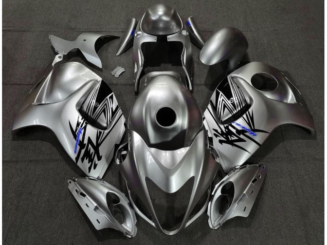 2008-2019 Liquid Silver & Blue Suzuki GSXR 1300 Motorcycle Fairing UK