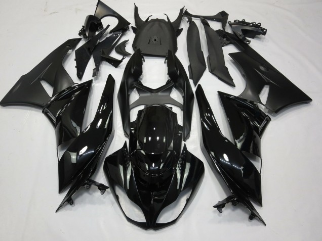 2009-2012 Gloss Black Matte Kawasaki ZX6R Motorcycle Fairing UK