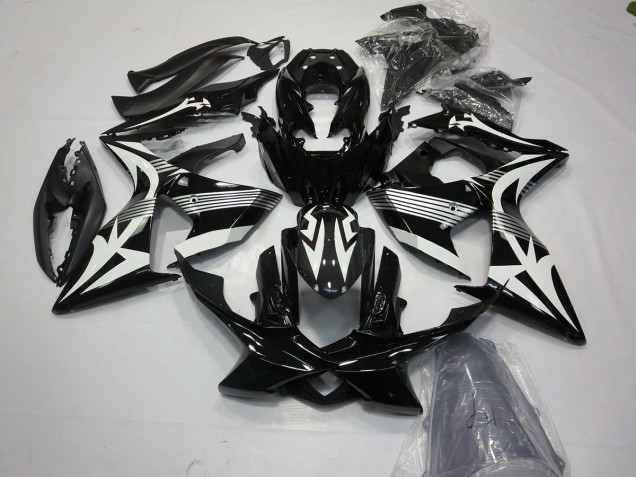 2009-2016 Black and White Suzuki GSXR 1000 Motorcycle Fairing UK
