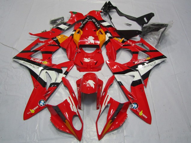 2009-2018 Red and White BMW S1000RR Motorcycle Fairing UK