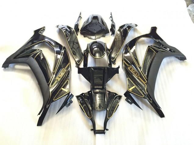 2011-2015 Gold Trim Kawasaki ZX10R Motorcycle Fairing UK