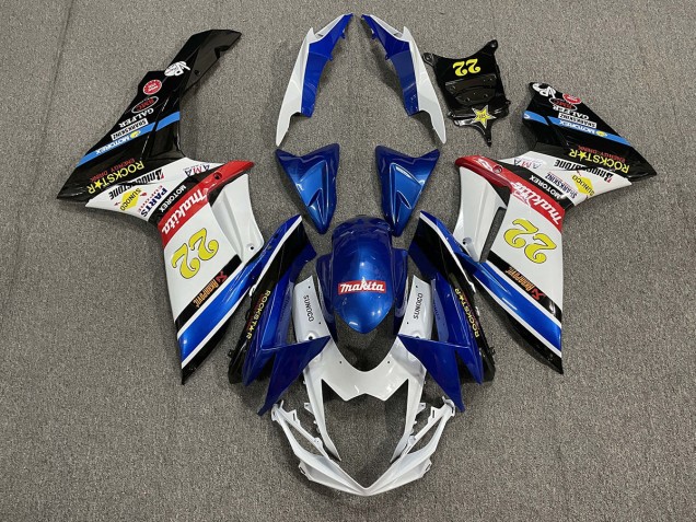 2011-2020 22 Rockstar Suzuki GSXR 600-750 Motorcycle Fairing UK