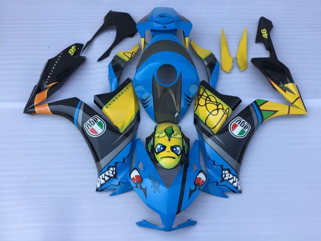 2012-2016 Blue Shark Teeth Honda CBR1000RR Motorcycle Fairing UK