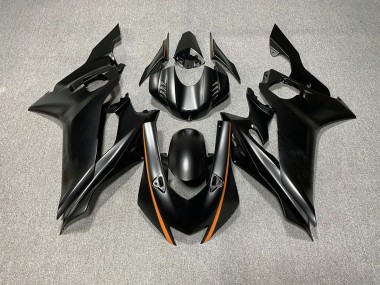 2017-2019 Matte Black & Orange Accents Yamaha R6 Motorcycle Fairing UK