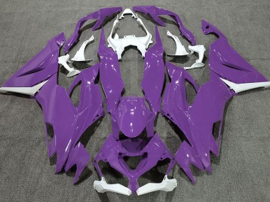 2019-2020 Gloss Purple & White Kawasaki ZX6R Motorcycle Fairing UK